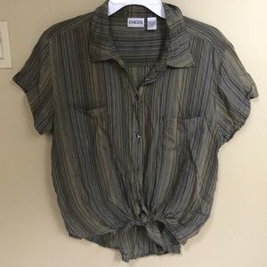 Green Button Up Shirt